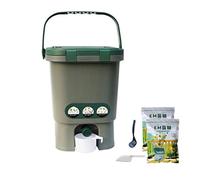Spreco alimentare Compost Bin 4 Galloni Cucina Interno Bancone con Coperchio Secchio Antiodore