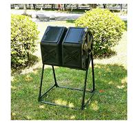 Spreco alimentare Compost Bin Tumbling Composter Rotante con 2 Porte Heavy Duty Outdoor Giardinaggio Compostaggio Tumblers Giardino Cortile