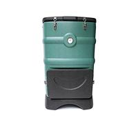 Spreco alimentare Contenitore for compost isolato da 110 l/29 galloni con sistema di ventilazione, compostaggio rapido tutto l'anno, composter termico esterni termometro(Green)