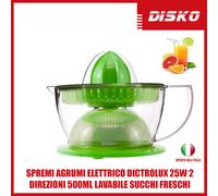 SPREMI AGRUMI ELETTRICO DICTROLUX 25W 2 DIREZIONI 500ML LAVABILE SUCCHI FRESCHI