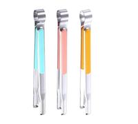 Spremi Bustine di Tè 3 pinze da cucina for barbecue | Clip da cucina for barbecue di carne, piccoli gadget alimentari in acciaio inossidabile for zucchero e ghiaccio(3Pcs Mixed)