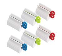 Spremi Dentifricio,6 PCS Spremiagrumi per Dentifricio Spremi Dentifricio Strizza Dentifricio Spremi Tubetto per Sedile Creme Porta Unguenti e Paste Multiuso Rosso Blu Verde