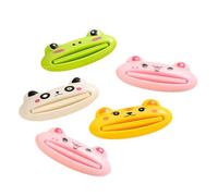 Spremi-dentifricio a Forma di Animale 5 Pezzi in ABS per Casa | Gel e Pomate, Riutilizzabile e Comodo, Mantiene i Tubi Stabili, per Famiglia e Ragazzo Ragazza Stile Casuale