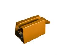 Spremi-dentifricio in alluminio, strizzatore manuale per l'estrazione dell'ultima goccia, rullo in metallo per crema lozione e detergente per il viso, dispenser igienico (oro)