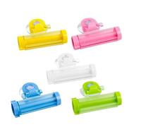 Spremi Tubetto Dentifricio a Rullo Ventosa 6 Pezzi ABS | Uso Manuale Semplice, Risparmio del Dentifricio, Pratica Soluzione Multiuso, Stile Chic Colore Casuale