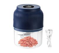 Spremiaglio elettrico batteria, trita-aglio portatile, robot da cucina e frullatore con pulsante ergonomico per verdure, frutta, carne, aglio, cipolla