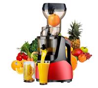 Spremiagrumi a freddo, spremiagrumi a masticazione lenta con grande scivolo da 200 W per frutta e verdura intera, facile da pulire