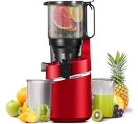 Spremiagrumi automatico, 250 W, apertura 145 mm e spremiagrumi da 1,8 l, per frutta e verdura, vincitore del test con triplo filtro - rosso intenso
