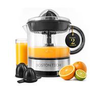 SPREMIAGRUMI BOSTONTECH MasterJuicer, 700 ml, 40 W700 ml40 W, Potenza 40 W, Recipiente succo da 700 ml, in Plastica, Trasparente, Nero, Argento