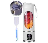 Spremiagrumi Con Display Digitale - Display LED Intelligente, Frullatore Multimodale Digitale Frullatore Portatile For Frutta Design A Prova Di Perdite For Frullati(White)