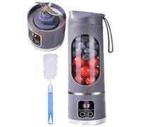 Spremiagrumi Con Display Digitale - Display LED Intelligente, Frullatore Multimodale Digitale Frullatore Portatile For Frutta Design A Prova Di Perdite For Frullati(Purple)