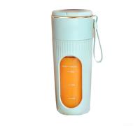 Spremiagrumi con display digitale, portatile, elettrico, per uso domestico ed esterno, frullatore multifunzionale per verdure e bacche, design compatto facile da pulire, bianco (2 2)