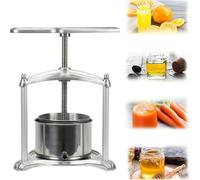 Spremiagrumi e pressa manuale in acciaio inox, design facile da pulire, ideale per estrarre succo da frutta, verdura e fare vino, formaggio, miele