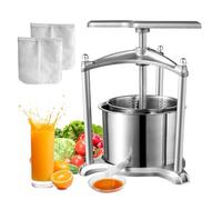 Spremiagrumi e pressa manuale in acciaio inox, design facile da pulire, ideale per estrarre succo da frutta, verdura e fare vino, formaggio, miele