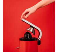 Cecotec Spremiagrumi elettrico a braccio per arance e agrumi Xqueeze RetroJuice 600 Red, 600 W, stile retrò, filtro in acciaio inox, cono in plastica, leva per estrarre la polpa, antigoccia