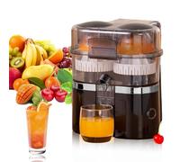 Spremiagrumi elettrico, 100 W, doppia testa e taglierina Juicer Orange macchina pressore agrume elettrico succo di frutta d'arancia automatico, parti lavabili in lavatrice (grigio)