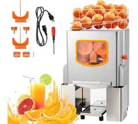 Spremiagrumi elettrico ad alta velocità da 120 W con filtro estraibile, serbatoio in acciaio inox per l'estrazione di succo fresco in ristoranti e bar