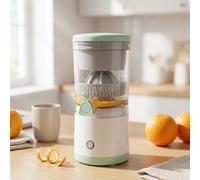 Spremiagrumi Elettrico Bianco e Verde Chiaro Spremiagrumi Elettrico senza Fili