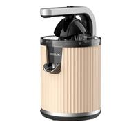 Cecotec Spremiagrumi elettrico a braccio per arance e agrumi Xqueeze RetroJuice 600 Beige. 600 W, stile retrò, filtro in acciaio inox, cono in plastica, leva per estrarre la polpa, antigoccia