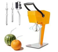 Spremiagrumi elettrico commerciale automatico per arance, limoni e lime con snocciolatore e doppie lame, non è necessario sbucciare la frutta, estrattore di succo di frutta fresca da banco
