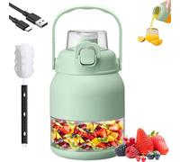 Spremiagrumi elettrico da 793,8 g, con cannuccia e due coperchi, frullatore wireless ricaricabile ad alta capacità, mini frullatore portatile per frullati, frullati, preparazione di alimenti e