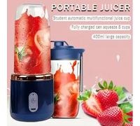 Spremiagrumi elettrico portatile Mini Mixer domestico Mixer multifunzionale per la frantumazione di frutta e verdura ricarica USB strumento per la spremitura della tazza del succo Blue Single Cup
