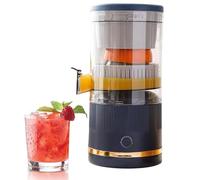 Spremiagrumi Elettrico Portatile, Spremiagrumi Ricaricabile da 7,4 V for Arancia e Pompelmo, Spremiagrumi e Limone, Frullatore Automatico Leggero con Contenitore Separatore(Blue)