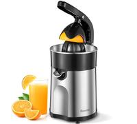 Spremiagrumi Elettrico, Reemix Spremiagrumi per Arance con Due Coni Intercambiabili, Adatto per Arance, Limoni e Pompelmi, Acciaio Inossidabile Spazzolato, Facile da Pulire e Utilizzare