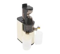 Spremiagrumi elettrico Slow Juicer, 800 W, 48 giri/min, spremiagrumi elettrico per frutta e verdura, 98,5% di resa del succo, 8 cm, facile da pulire, con bicchiere da 500 ml (beige)