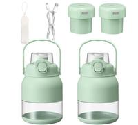 Spremiagrumi elettrico, spremiagrumi elettrico da 1,2 litri con manico e cannuccia, spremiagrumi di grande capacità per frullati, mini frullatore per viaggi, palestra e casa (2)