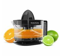 Taurus TC-350, spremiagrumi elettrico, 350 ml di succo, caraffa trasparente graduata, doppio senso di rotazione, design compatto, adatto per lavastoviglie. Colore nero