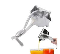 Spremiagrumi ergonomico: padroneggia la tua routine mattutina, estrattore di frutta professionale per limone e pompelmo, filtro antigoccia, facile da pulire con beccuccio a V, metallico