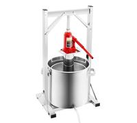 Spremiagrumi idraulico da 11 l, in acciaio inox, spremiagrumi manuale e bacche con sollevatore idraulico 3T, ideale per vino, succhi di frutta e verdura fatti in casa