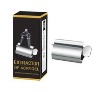 Spremiagrumi manuale 6,3 x 3,4 cm in acciaio, colla per extension per unghie, dentifricio, cosmetici, unguento, per le mani, tubo, accessorio portachiavi pigro