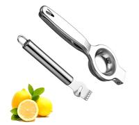 Spremiagrumi Manuale 7 cm di Diametro, Spremi Agrumi Manuale per Impieghi Gravosi, Spremi Limone per Bar, Cucina, Ristorante, comprende grattugia per la scorza di limone