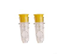 Spremiagrumi manuale con tappo a vite con separatore di polpa integrato, design compatto e leggero, realizzato in plastica per spremere efficacemente gli agrumi (giallo)