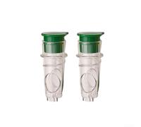 Spremiagrumi manuale con tappo a vite con separatore di polpa integrato, design compatto e leggero, realizzato in plastica per spremere efficacemente gli agrumi (verde)