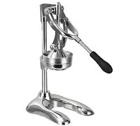 Spremiagrumi Manuale, Estrattore di Succo A Pressione Manuale per Arancia, Limone E Lime, Base in Ghisa Resistente con Braccio A Leva(Silver/43cm/B)