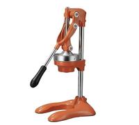 Spremiagrumi manuale in acciaio inossidabile con manico lungo, pressa a leva per carichi pesanti per arance e melograni, con misurino, uso commerciale e domestico, estrattore di succo(Orange)