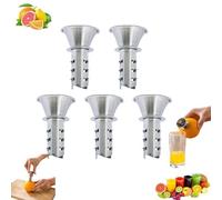 Spremiagrumi manuale, in acciaio inox, con tappo a vite, con filtro integrato, spremiagrumi manuale e versatore per limoni, facile da spremere, lavabile in lavastoviglie