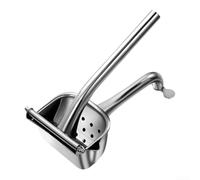 Spremiagrumi manuale in acciaio inox, efficiente, design a leva, resistente alla ruggine, facile da pulire, compatto, per limone, arancia, pompelmo, argento, 25 x 11 x 8,5 cm, per casa, caffetteria e