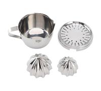 Spremiagrumi manuale in acciaio inox, spremiagrumi per arance, limoni e lime, spremiagrumi a pressione manuale resistente con 4 accessori per uso domestico in bar e