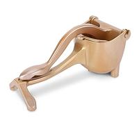 Spremiagrumi manuale in lega di alluminio, spremiagrumi robusto per limoni e arance, ideale per la di casa; spremitore a leva con filtro, adatto per limoni, arance, pompelmi (Oro)