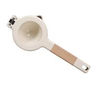 Spremiagrumi Manuale in Lega di Zinco Bianco per Limoni e Pompelmi | Portatile Non Elettrico, Resa Elevata del Succo, Uso per Barman e Anziani, Superficie Liscia