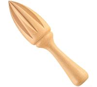 Spremiagrumi manuale in legno di faggio, spremiagrumi a mano con manico ergonomico e punta conica, per cucina, alesatore di agrumi in legno, da pulire, 16 x 3,5 cm