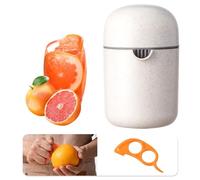 Spremiagrumi Manuale, Spremi Limone con Design Unico a Forma di Limone, Senza BPA, Spremiagrumi a Mano per Arance, Limoni, Agrumi, con Filtro (Bianco)