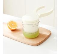 Spremiagrumi manuale, spremiagrumi portatile, strumento da cucina per estrarre succo di lime e arancia (beige)