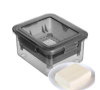 Spremiagrumi per alimenti, adatto ai vegani, per tofus, vassoio antigoccia, lavabile in lavastoviglie, per yogurt, gelatine, viaggi, comodo per cucina vegetariana, picnic, preparazione dei pasti, 16 x