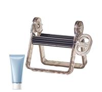 Spremiagrumi per dentifricio - Rulli spremi tubi resistenti, accessorio da bagno senza sprechi, meccanismo ergonomico con rotazione a chiave, supporto da banco per la massima estrazione del