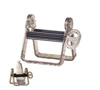 Spremiagrumi per dentifricio, rullo strizzatore manuale in acciaio, spremiagrumi per dentifricio, dispenser per dentifricio, multiuso, con manici smerigliati, forte e robusto